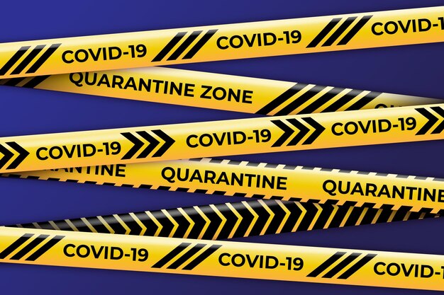 Realistic quarantine stripes concept