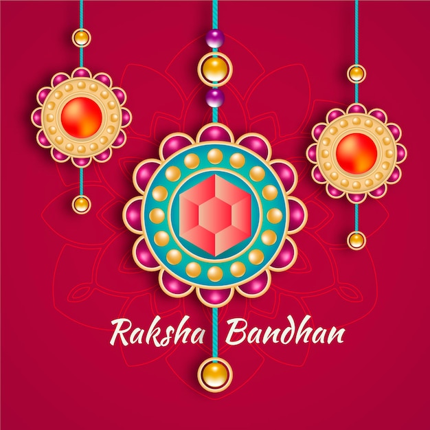 Realistic raksha bandhan concept