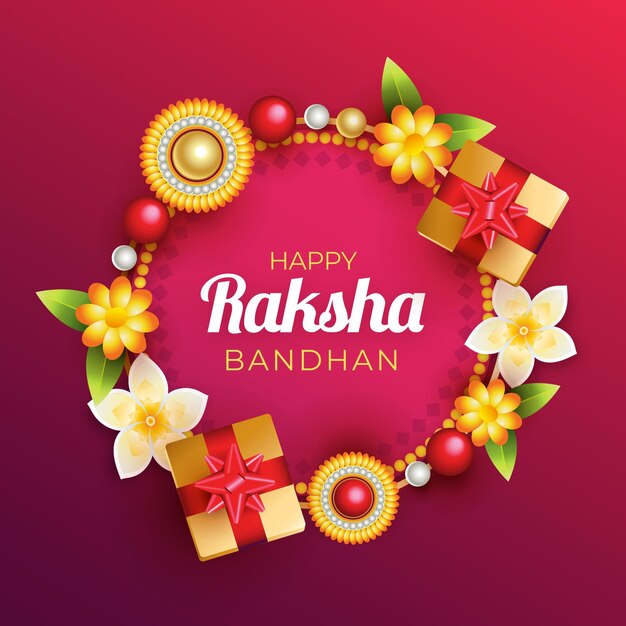 Realistic raksha bandhan concept