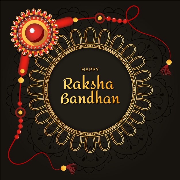 Realistic raksha bandhan illustration