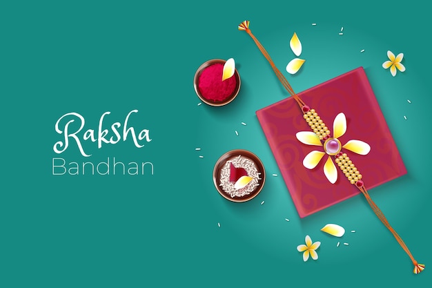 Realistic raksha bandhan illustration