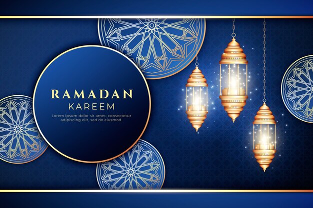 Realistic ramadan background