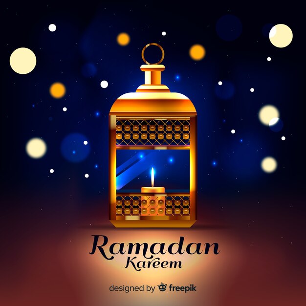 Realistic ramadan background