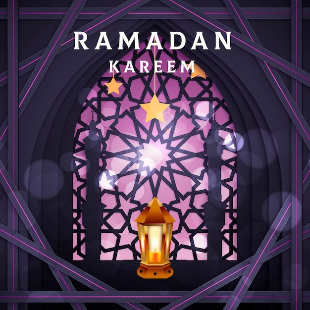 Free Vector realistic ramadan concept