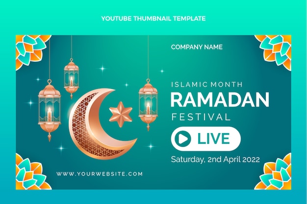 Realistic ramadan youtube thumbnail