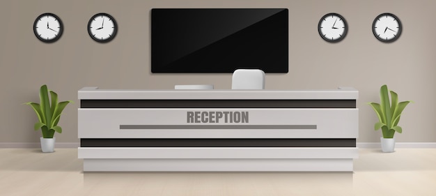 Realistic reception illustration