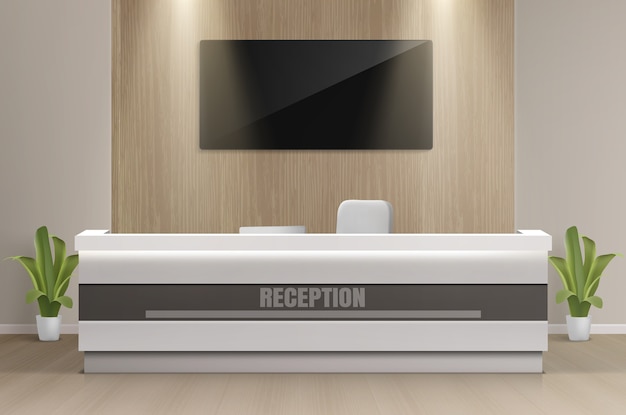 Free vector realistic reception illustration