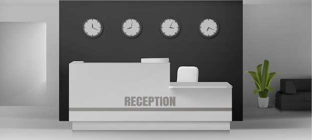 Free vector realistic reception