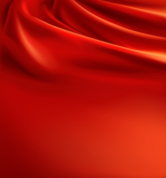 Free vector realistic red fabric background