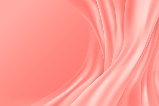 Realistic rose gold silk background