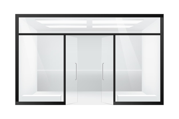 Free Vector realistic shop window illustration