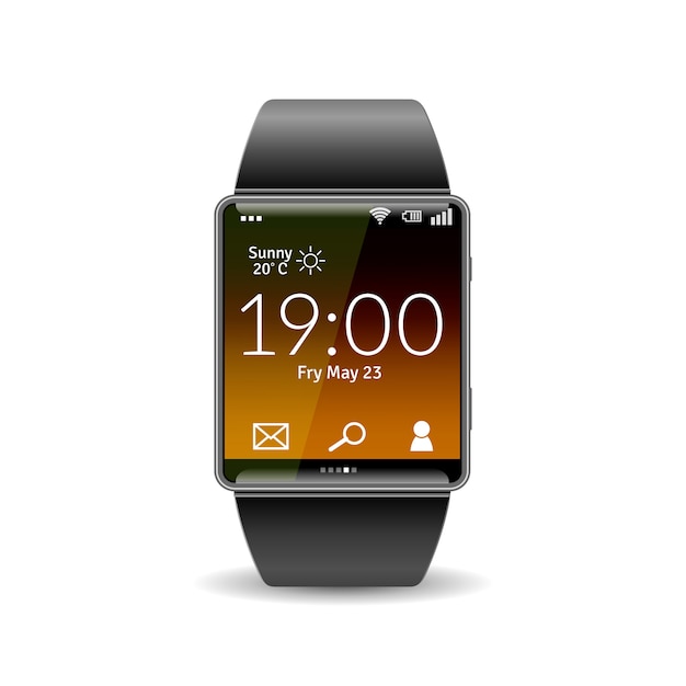 Free Vector realistic smart watch