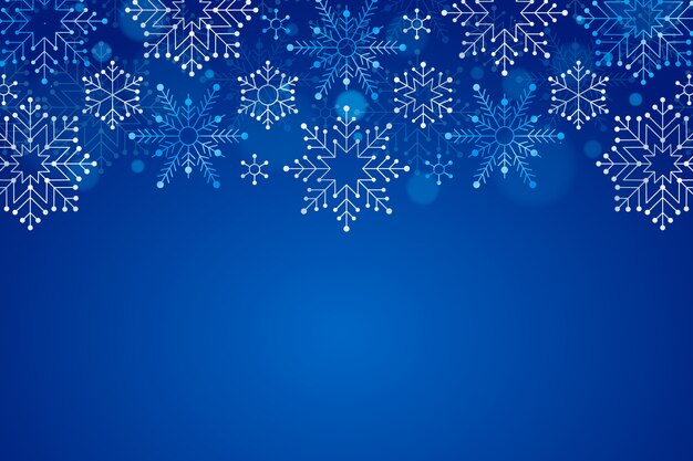 Realistic snowflake border