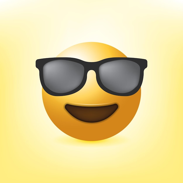 Realistic Social Media Emoji Emoticon vector illustration