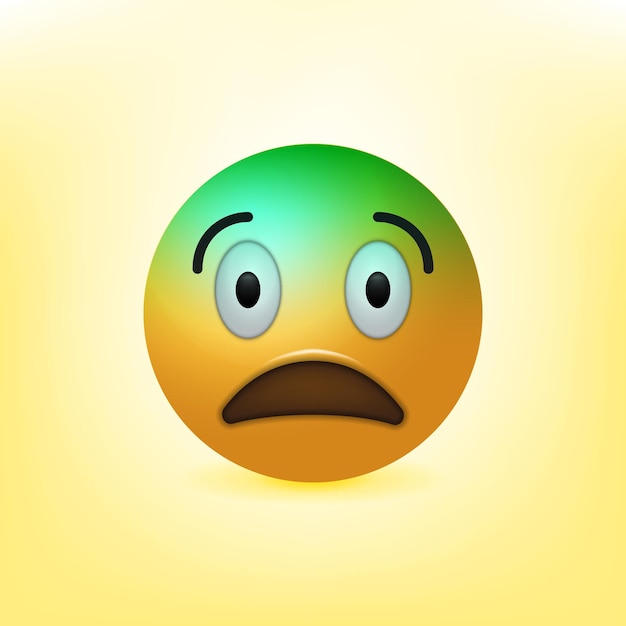 Realistic Social Media Emoji Emoticon vector illustration