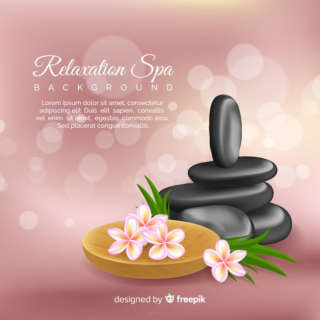 Realistic spa background