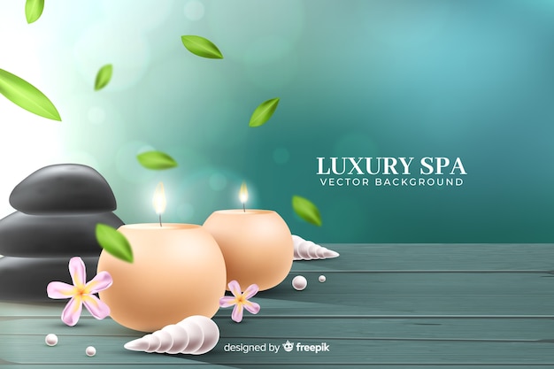 Realistic spa background