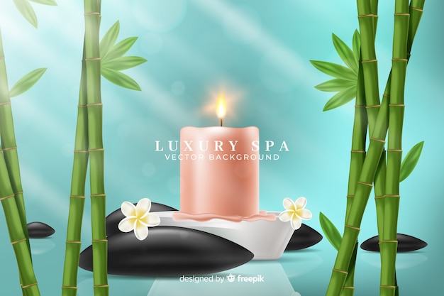 Realistic spa background