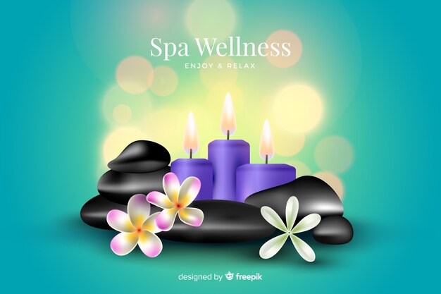 Realistic spa background