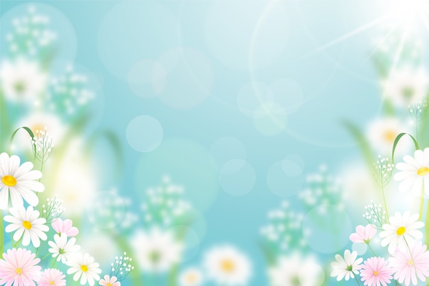 Free vector realistic spring background