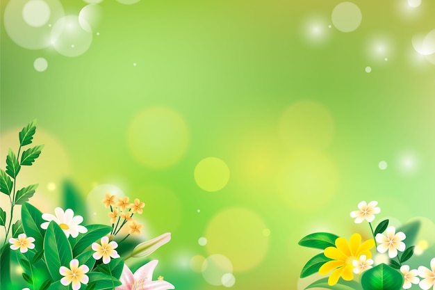 Realistic spring background