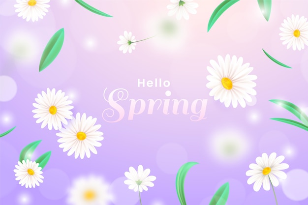 Realistic spring background