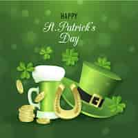 Free vector realistic st. patricks day event concept