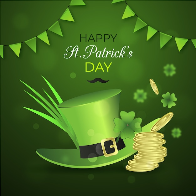 Free Vector realistic st. patricks day event