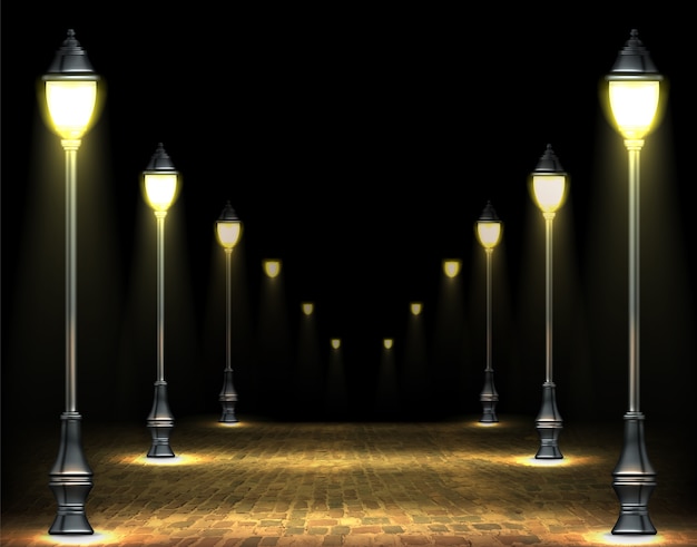 Realistic street light collection