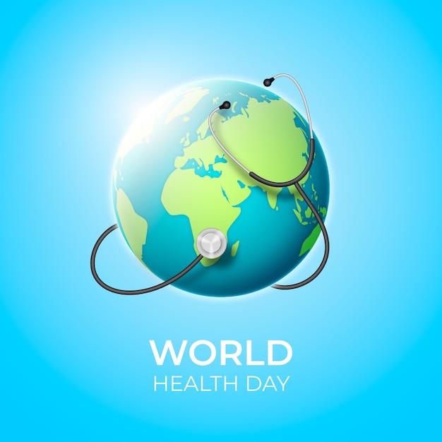 Realistic style for world health day