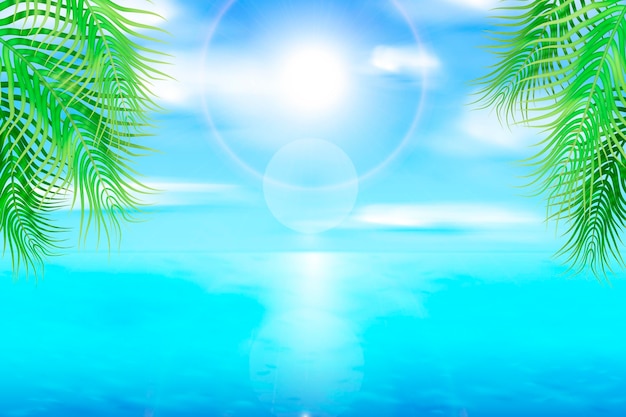 Realistic summer background