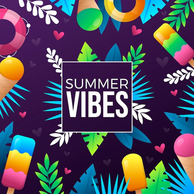 Free Vector realistic summer illustration