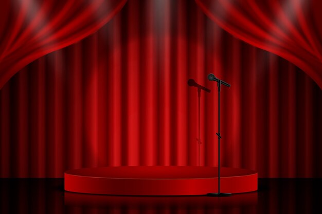 Realistic talent show background