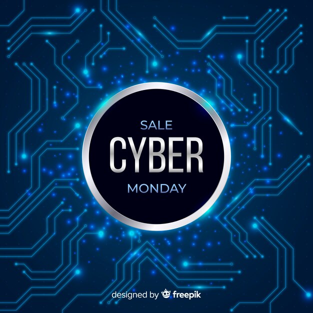 Realistic technology cyber monday