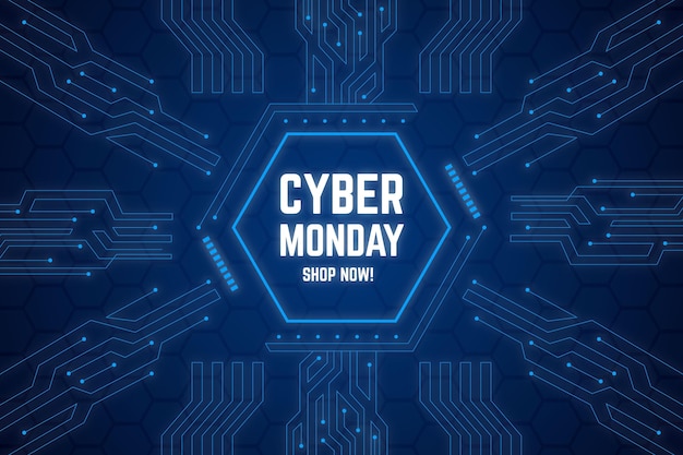 Realistic technology cyber monday