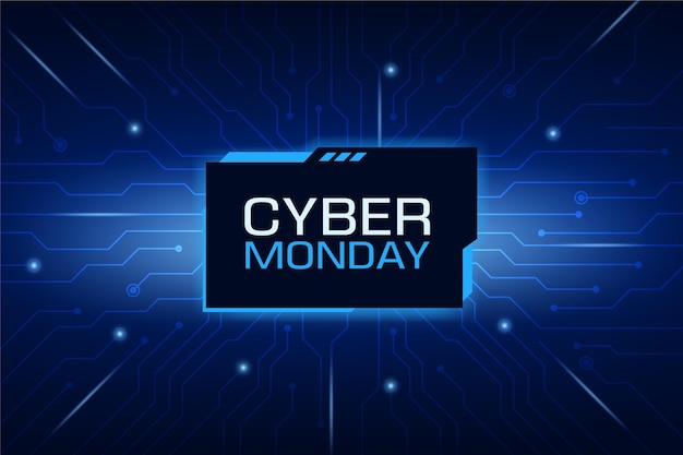 Realistic technology cyber monday