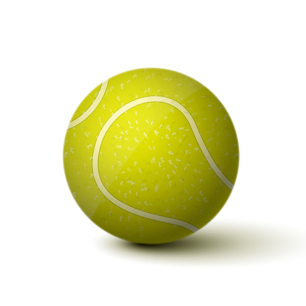 Free Vector realistic tennis ball icon isolated