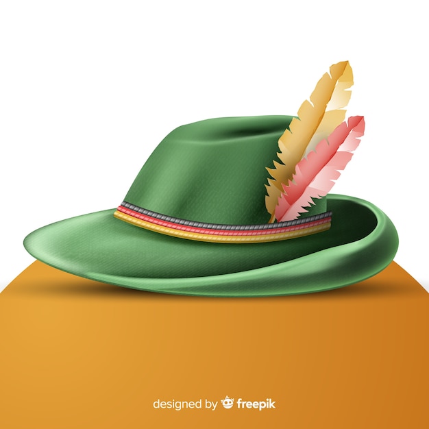 Free Vector realistic traditional oktoberfest hat