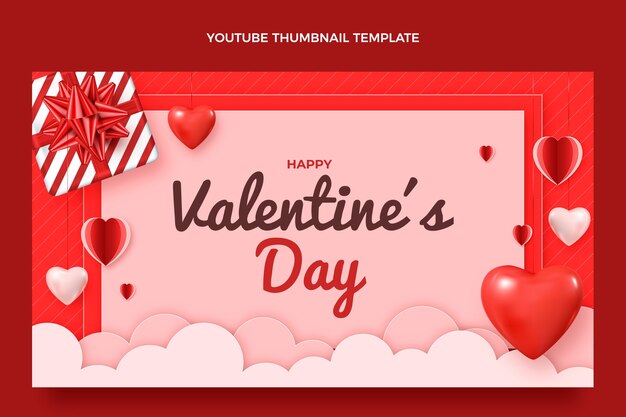 Realistic valentine's day youtube thumbnail