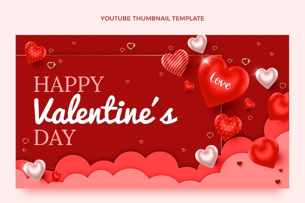 Realistic valentine's day youtube thumbnail