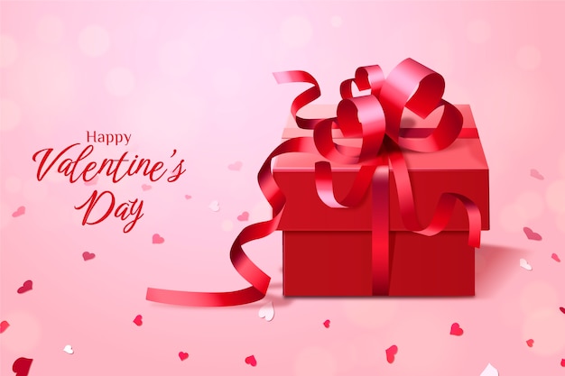 Free Vector realistic valentines day illustration