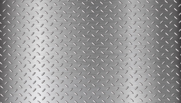 Free vector realistic vector illustration metal floor still thread pattern