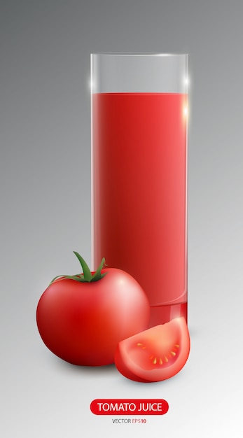 Free Vector realistic vegetable juice poster