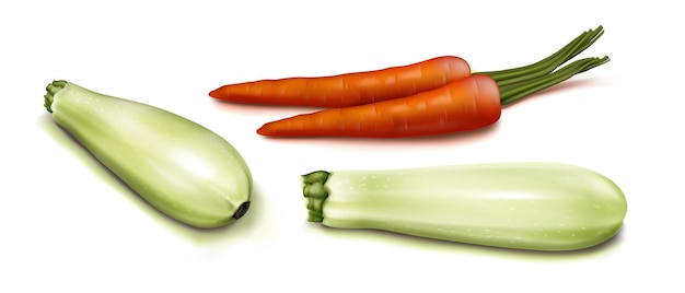 Free Vector realistic vegetables top view illustration