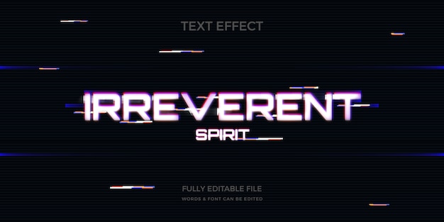 Realistic vhs text effect