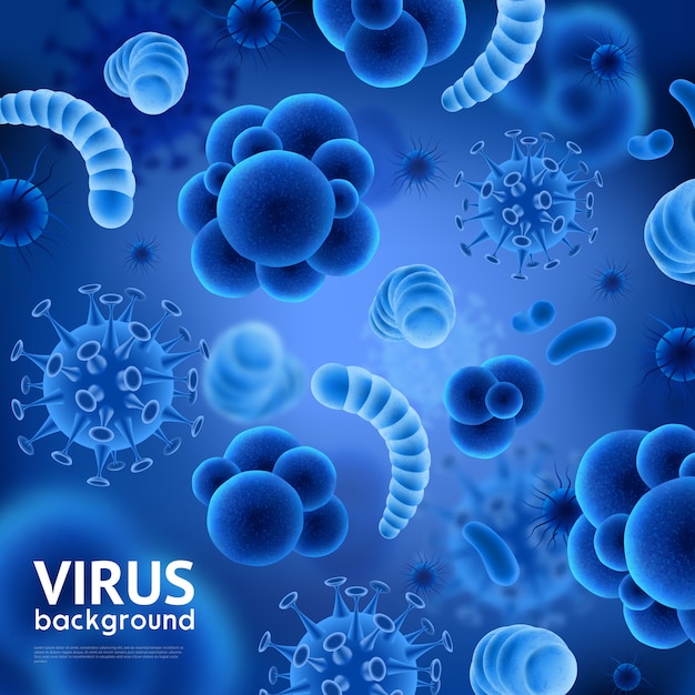 Realistic Viruses Background