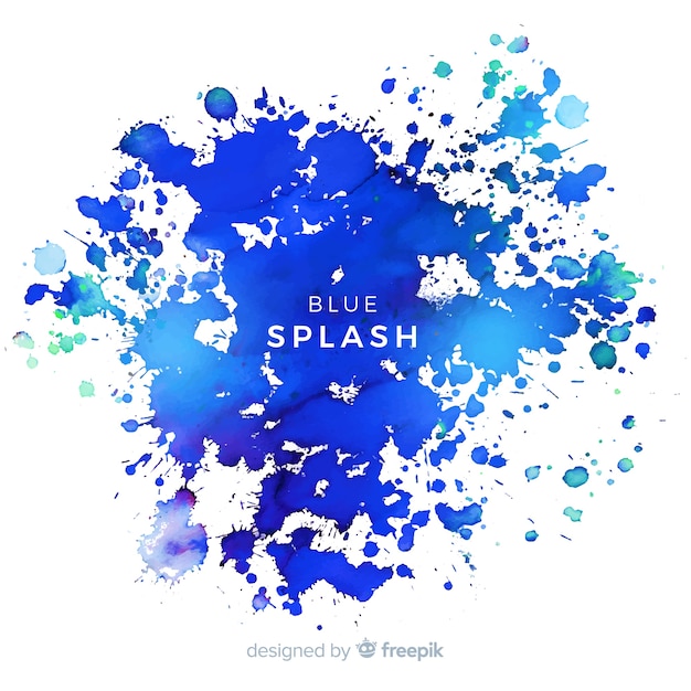 Free vector realistic watercolor splatter background