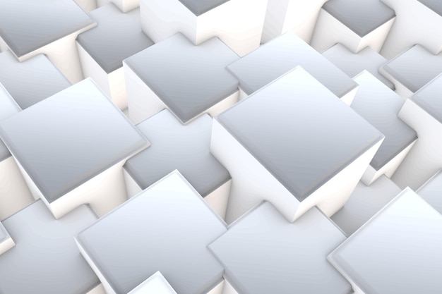 Free Vector realistic white 3d geometric background