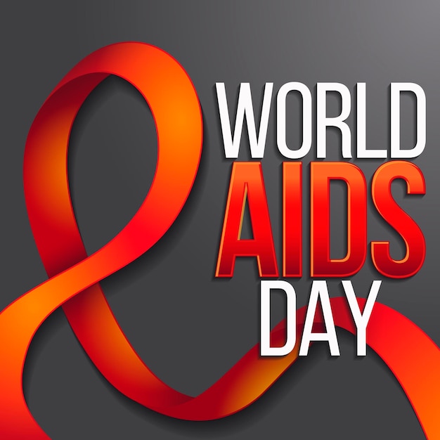 Free vector realistic world aids day illustration