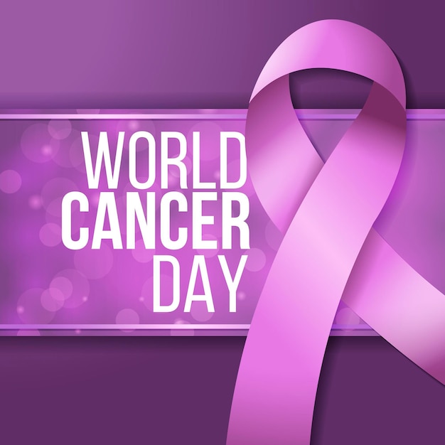 Free Vector realistic world cancer day